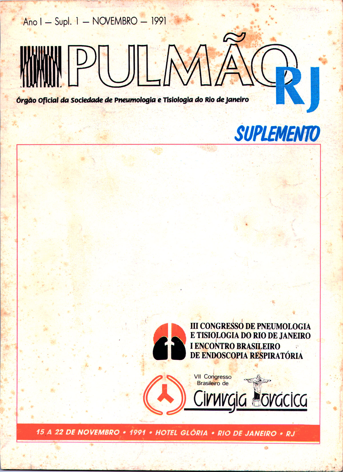 Revista Pulmão RJ 1991 - Número 3