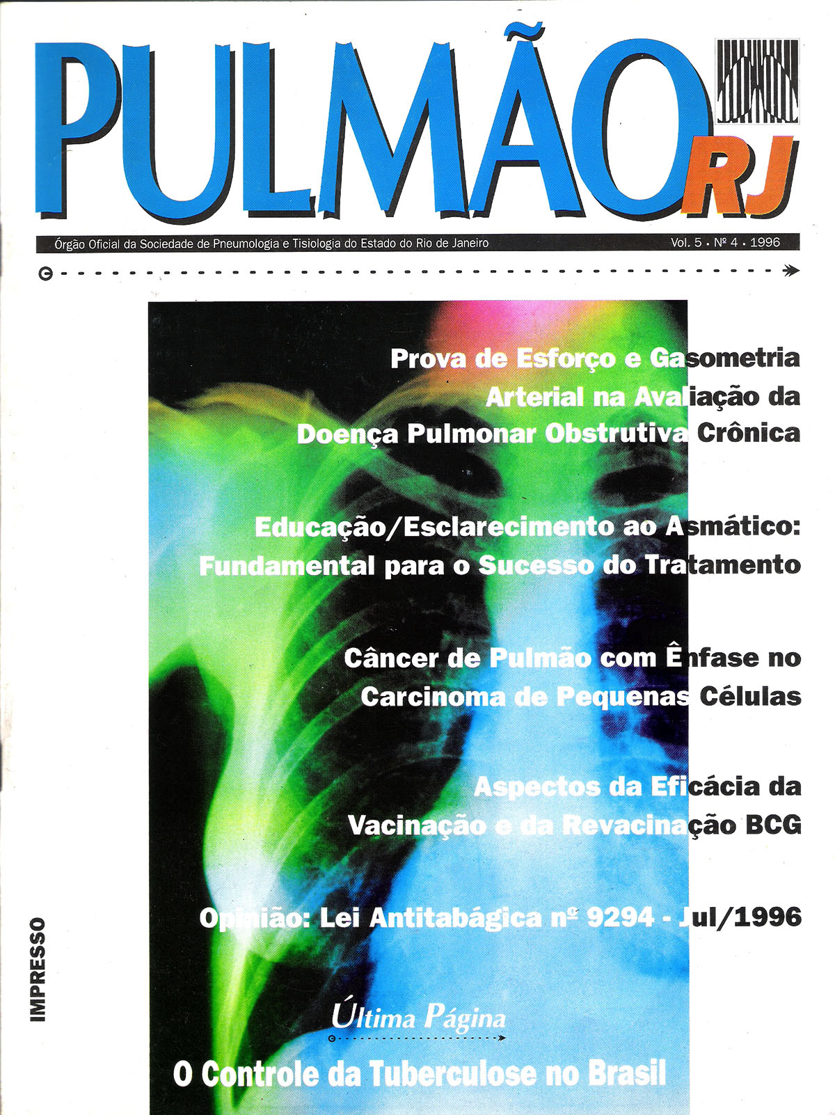 Revista Pulmão RJ 1996 - Número 3