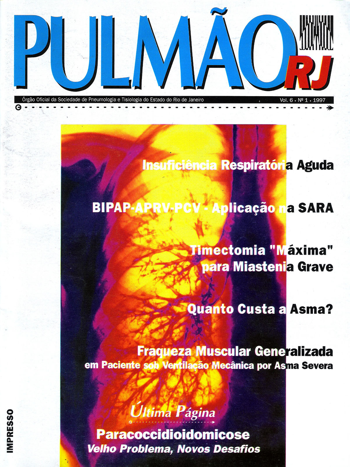 Revista Pulmão RJ 1997 - Número 1