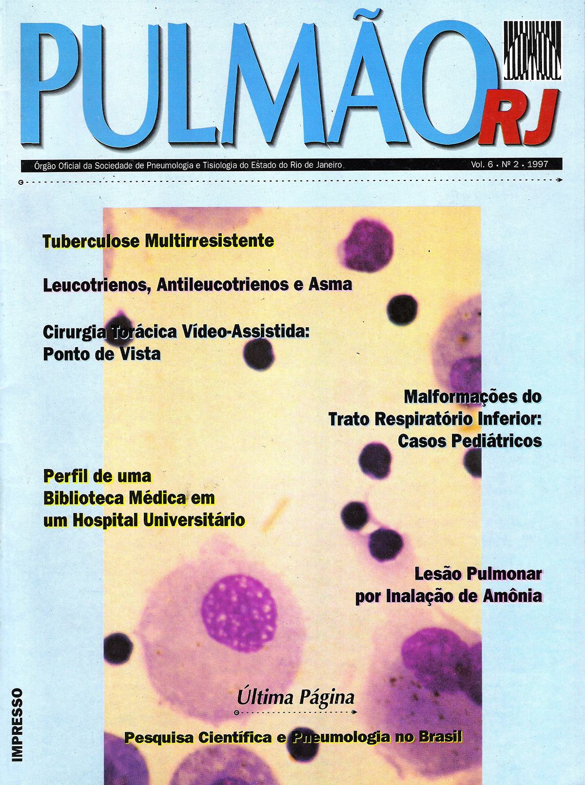 Revista Pulmão RJ 1997 - Número 1