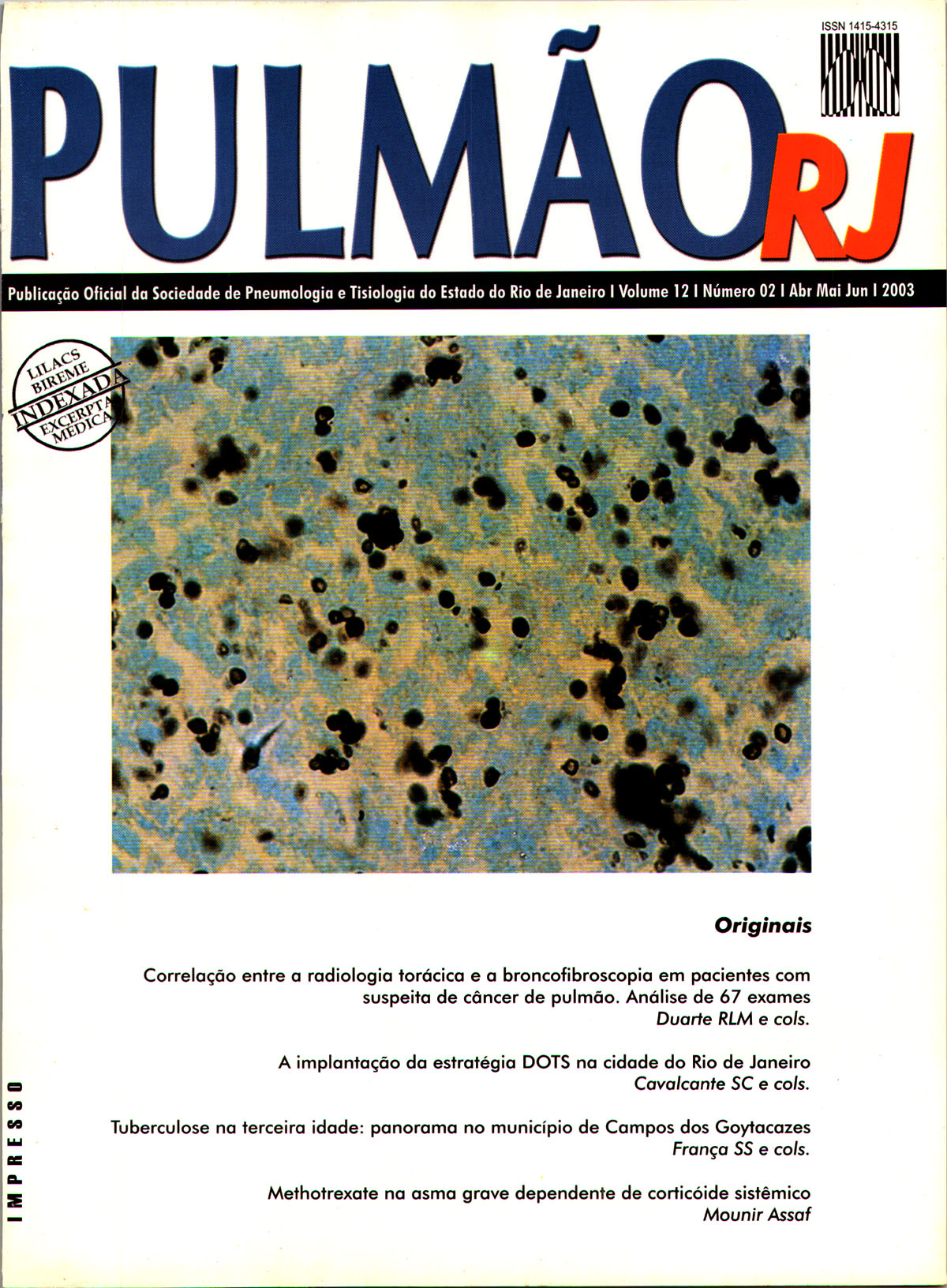 Revista Pulmão RJ 1991 - Número 1