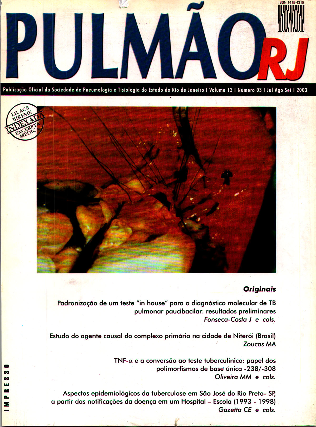 Revista Pulmão RJ 1991 - Número 1