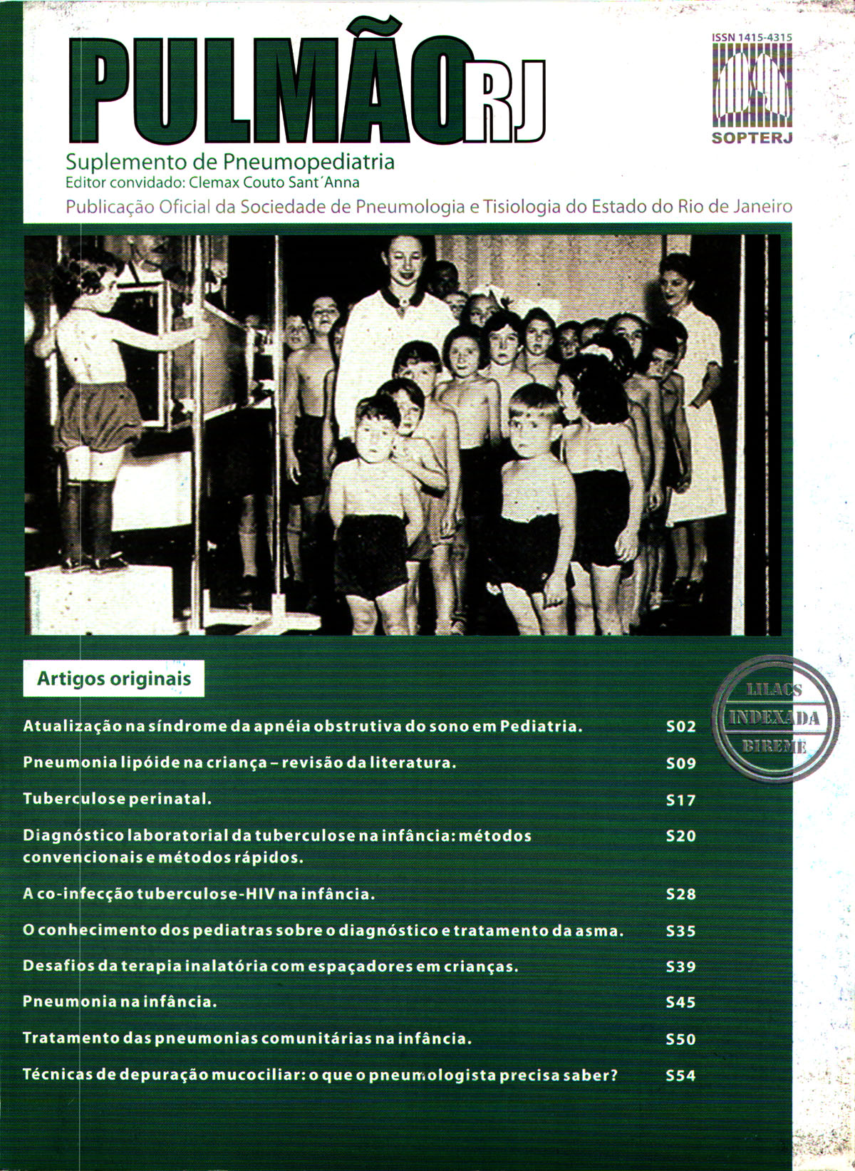 Revista Pulmão RJ 1991 - Número 1