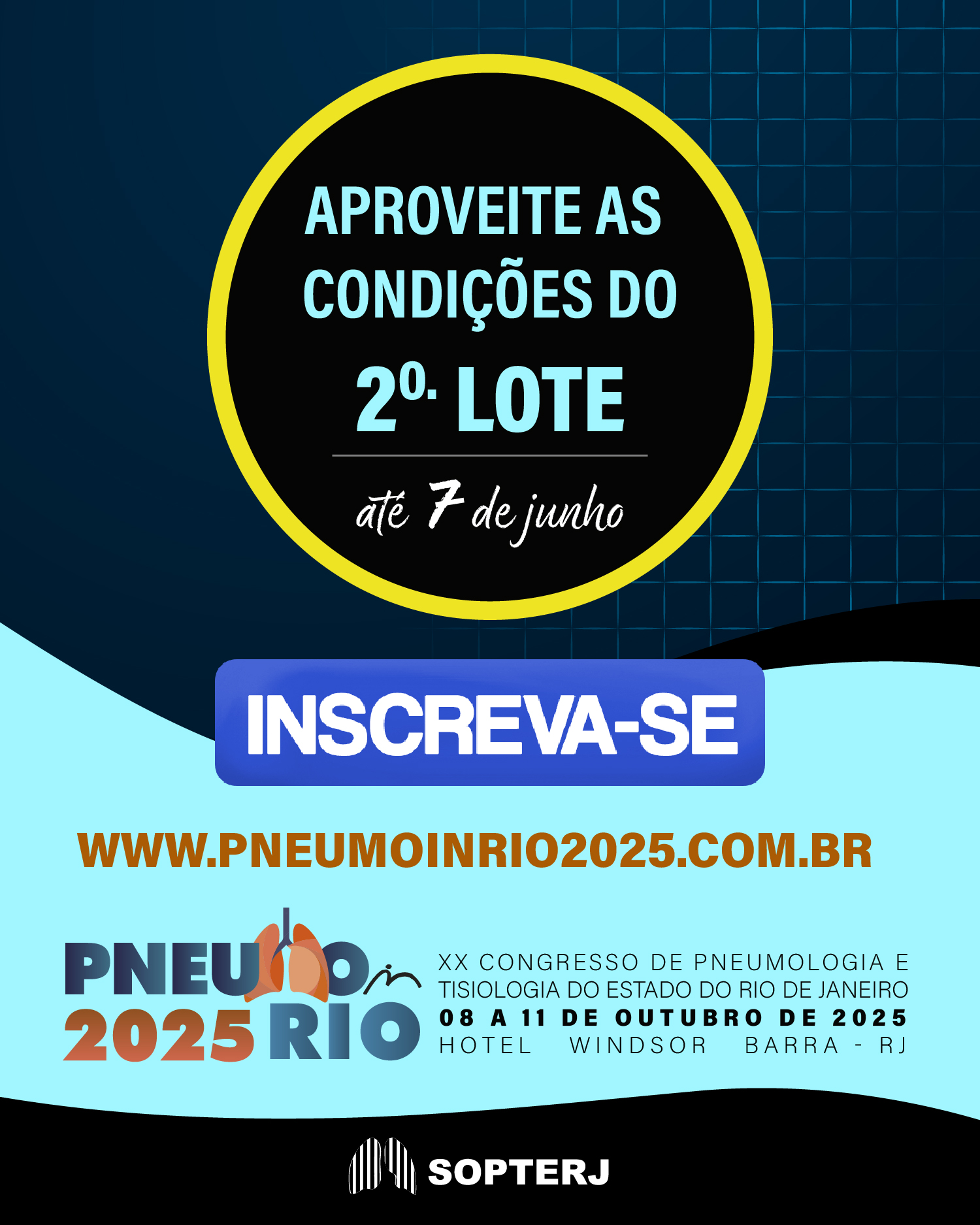 2º Lote até 07 de junho – PneumoInRio2025